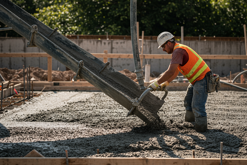 Foundations & Slabs pouring a slab for a driveway